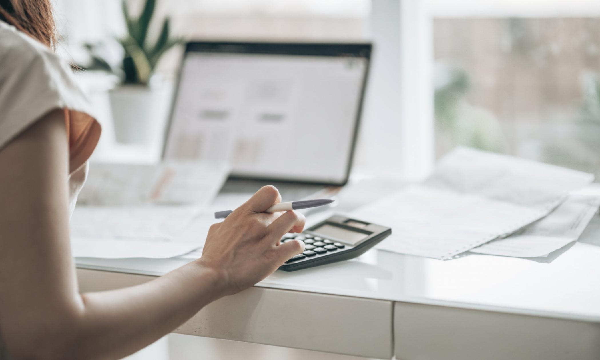 Financial forecasting workspace with analytics dashboard